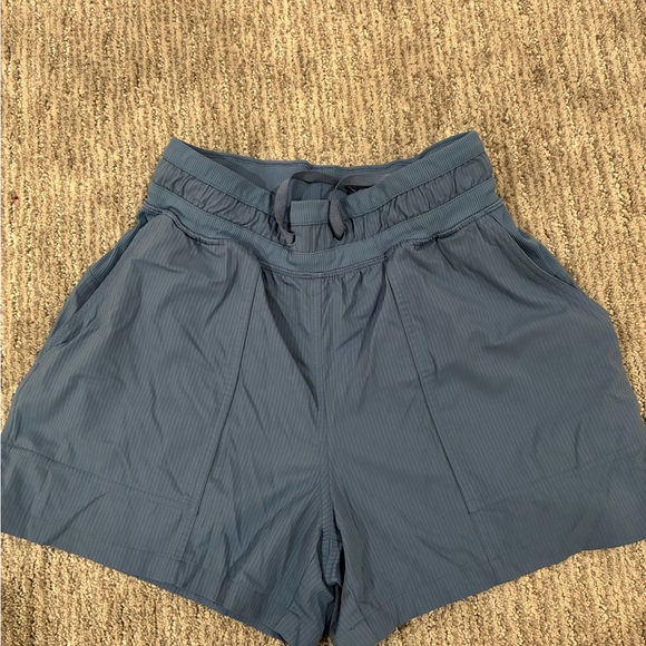 lululemon athletica Pants - lululemon athletica High Waist Blue Shorts